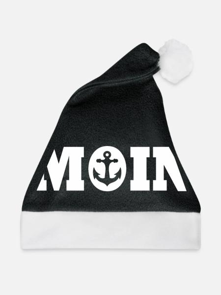 Moin - Weihnachtsmütze - Schwarz/Weiß