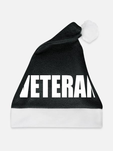 Veteran - Weihnachtsmütze - Schwarz/Weiß - Vorne