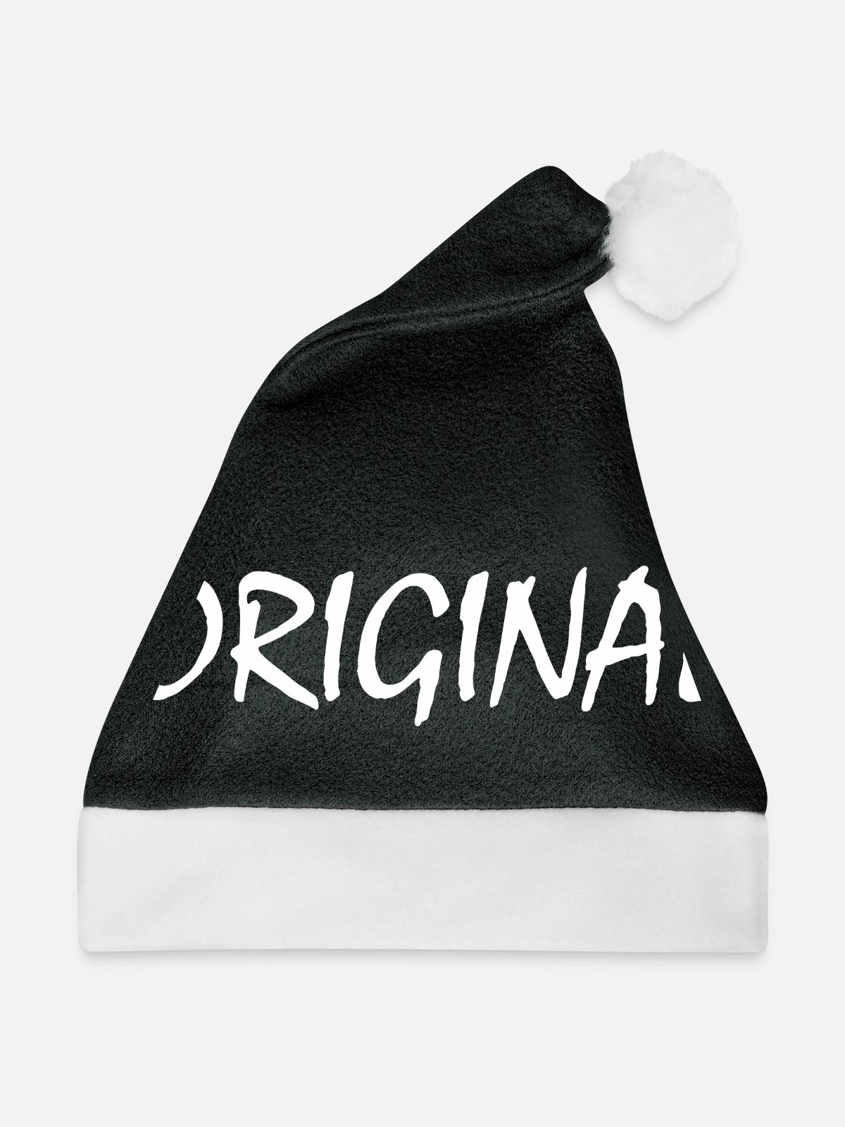 Original - Weihnachtsmütze - Schwarz/Weiß - Vorne