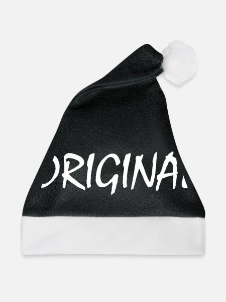 Original - Weihnachtsmütze - Schwarz/Weiß - Vorne