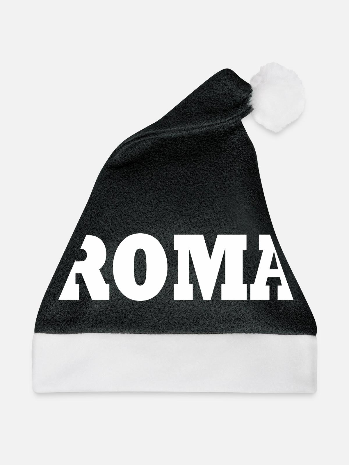 Rom - Weihnachtsmütze - Schwarz/Weiß - Vorne