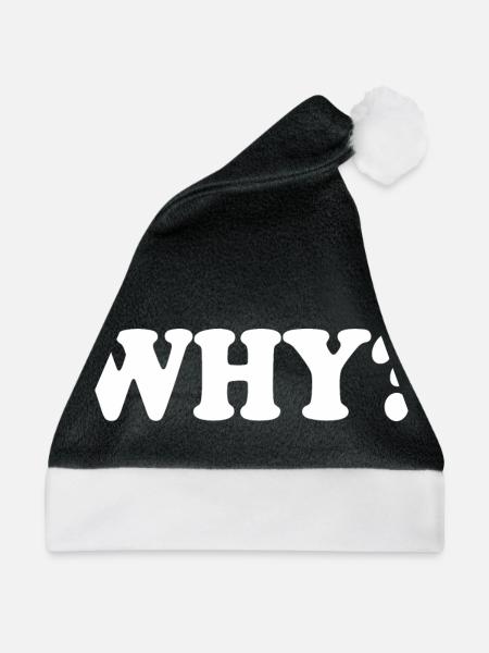 Why - Weihnachtsmütze - Schwarz/Weiß