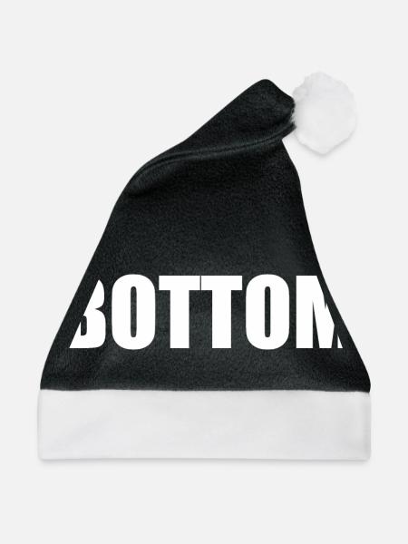 Bottom - Weihnachtsmütze - Schwarz/Weiß - Vorne