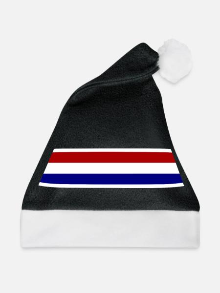 Holland - Weihnachtsmütze - Schwarz/Weiß - Vorne