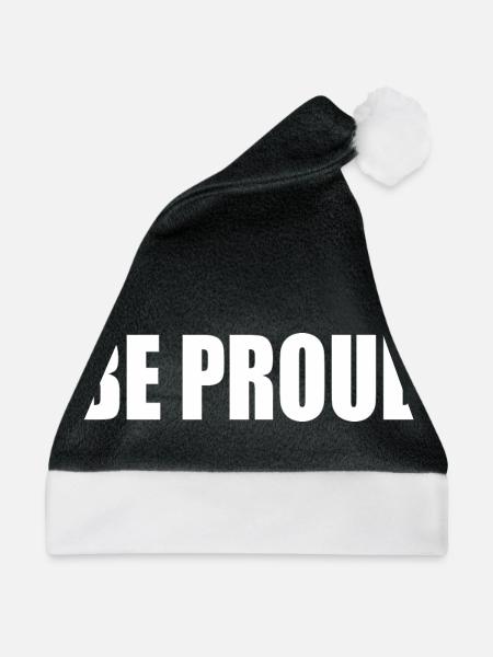 Be proud - Weihnachtsmütze - Schwarz/Weiß
