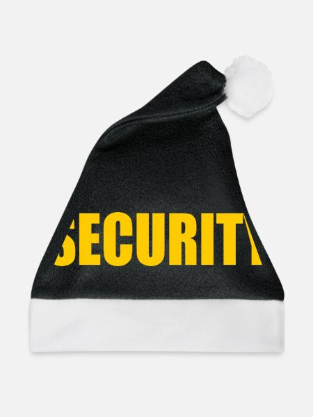 Security - Weihnachtsmütze - Schwarz/Weiß - Vorne