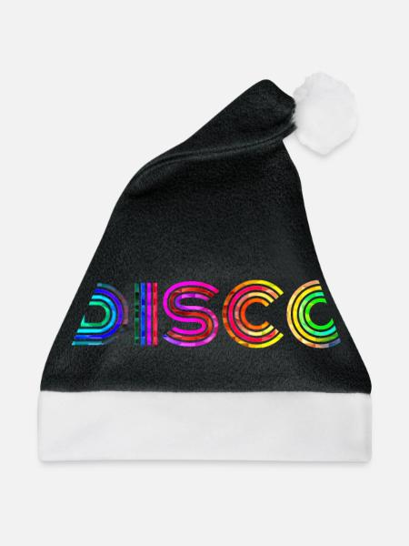 Disco - Weihnachtsmütze - Schwarz/Weiß