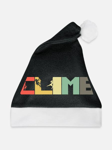 Klettern Bergsport Kletterer - Weihnachtsmütze - Schwarz/Weiß