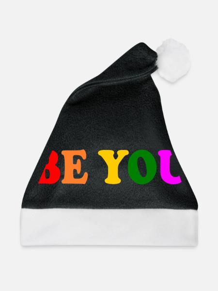 Be you - Weihnachtsmütze - Schwarz/Weiß