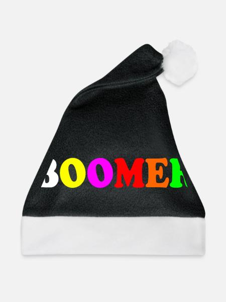 Boomer - Weihnachtsmütze - Schwarz/Weiß - Vorne