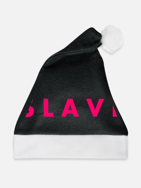 Slave - Weihnachtsmütze - Schwarz/Weiß