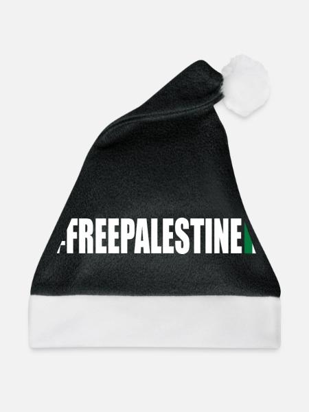 Free palestine - Weihnachtsmütze - Schwarz/Weiß
