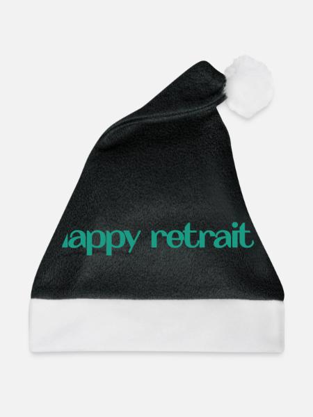 RUHESTAND. RUHESTAND. PENSIONIERT. RUHESTAND - Weihnachtsmütze - Schwarz/Weiß