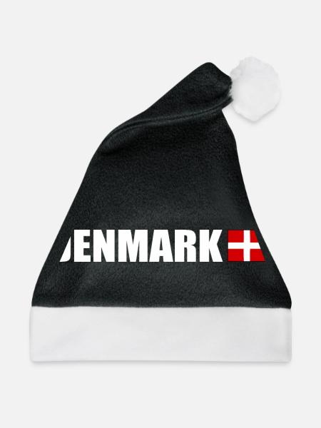 Dänemark - Weihnachtsmütze - Schwarz/Weiß