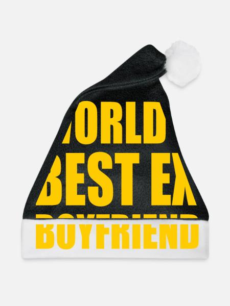 worlds best ex boyfriend - Weihnachtsmütze - Schwarz/Weiß