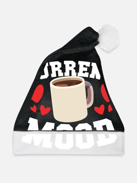 95 current mood coffee - Weihnachtsmütze - Schwarz/Weiß