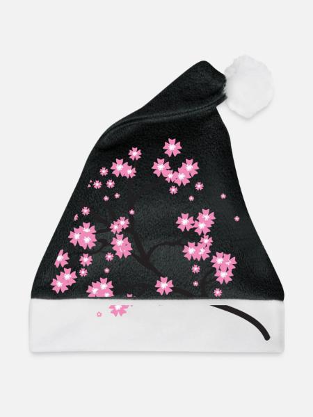 Schöne Blumen! - Weihnachtsmütze - Schwarz/Weiß