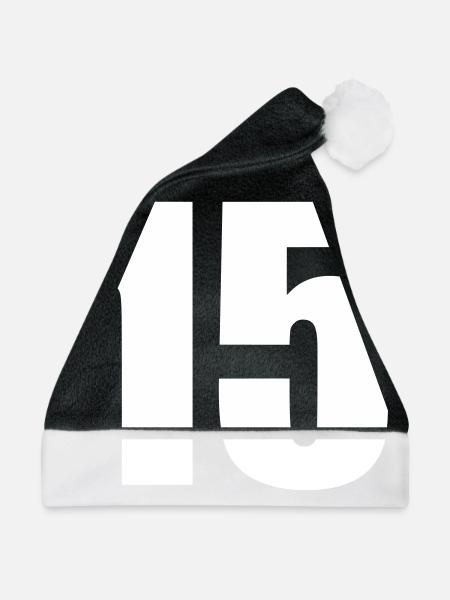 15 - Weihnachtsmütze - Schwarz/Weiß