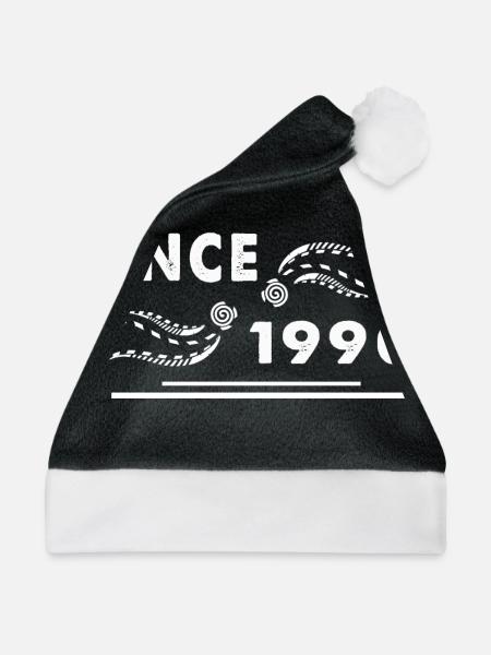 SEIT 1990 - Weihnachtsmütze - Schwarz/Weiß