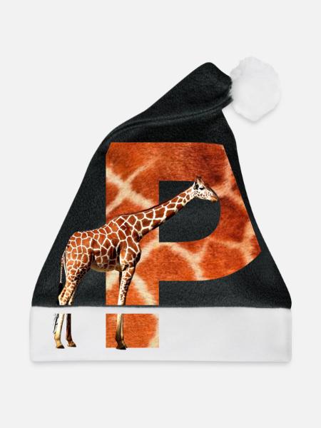 giraffe p - Weihnachtsmütze - Schwarz/Weiß