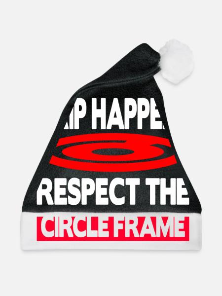 Grip Happens Respect The Circle Frame - Weihnachtsmütze - Schwarz/Weiß - Vorne