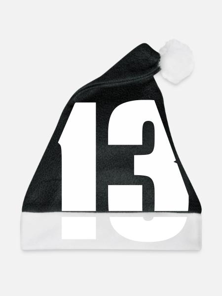 13 - Weihnachtsmütze - Schwarz/Weiß