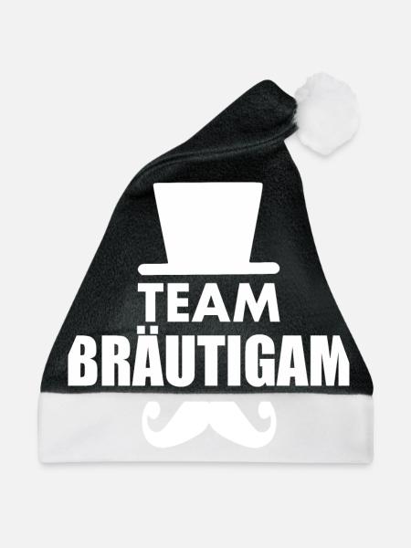 Team bräutigam - Weihnachtsmütze - Schwarz/Weiß