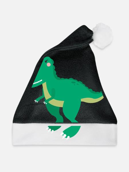 Dinosaurier - Weihnachtsmütze - Schwarz/Weiß