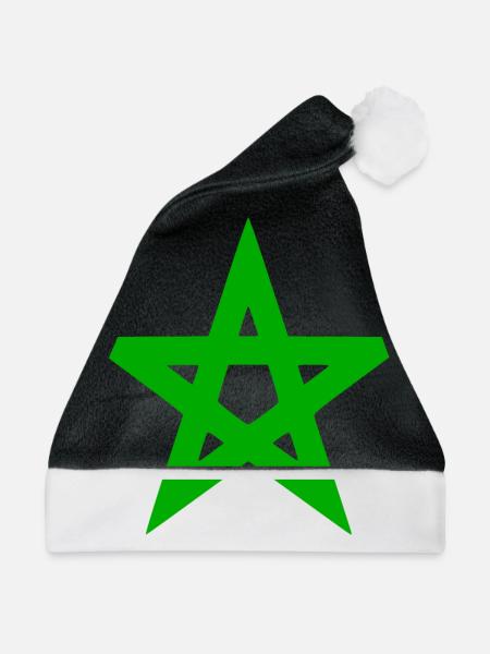 Marokko stern - Weihnachtsmütze - Schwarz/Weiß