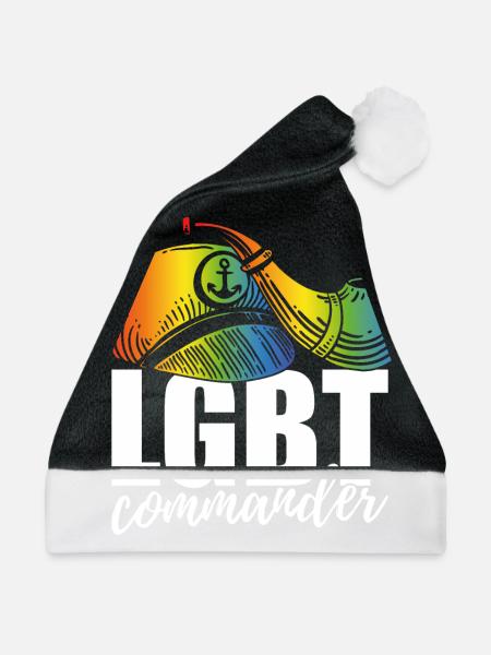 LGBT Anführer - Weihnachtsmütze - Schwarz/Weiß - Vorne