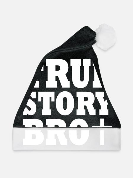 True story bro - Weihnachtsmütze - Schwarz/Weiß - Vorne