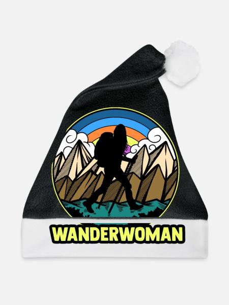 Wanderin - Weihnachtsmütze - Schwarz/Weiß - Vorne
