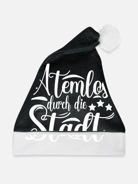 Atemlos durch die Stadt - Weihnachtsmütze - Schwarz/Weiß
