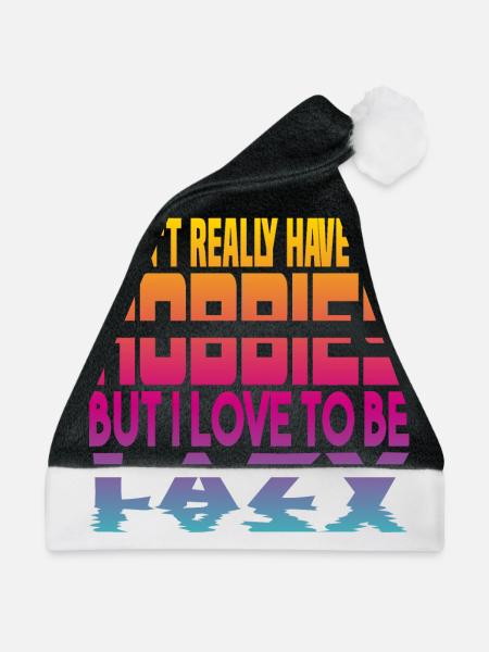 Ich habe keine Hobbies - Weihnachtsmütze - Schwarz/Weiß - Vorne