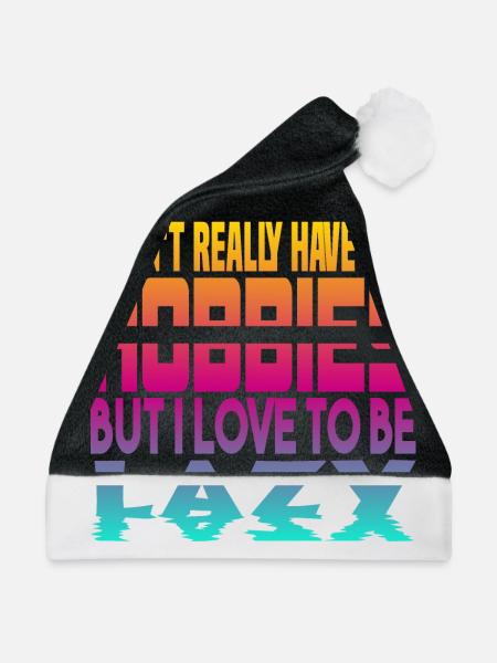 Ich habe keine Hobbies - Weihnachtsmütze - Schwarz/Weiß - Vorne