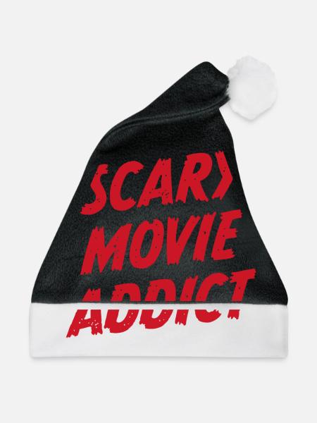 Gruseliger Filmsüchtiger - Weihnachtsmütze - Schwarz/Weiß