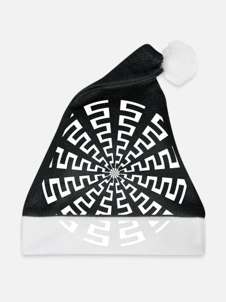 Tekno Spirale 23 - Weihnachtsmütze - Schwarz/Weiß - Vorne