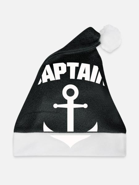 CAPTAIN ANCHOR SHIRT - Weihnachtsmütze - Schwarz/Weiß