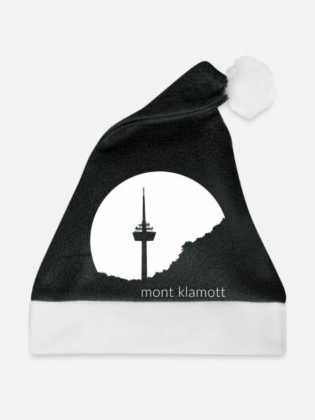 mont klamott auf schwarz - Weihnachtsmütze - Schwarz/Weiß - Vorne