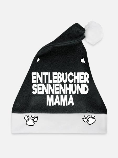 entlebucher sennenhund mama white - Weihnachtsmütze - Schwarz/Weiß