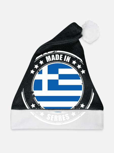 MADE IN SERRES - Weihnachtsmütze - Schwarz/Weiß