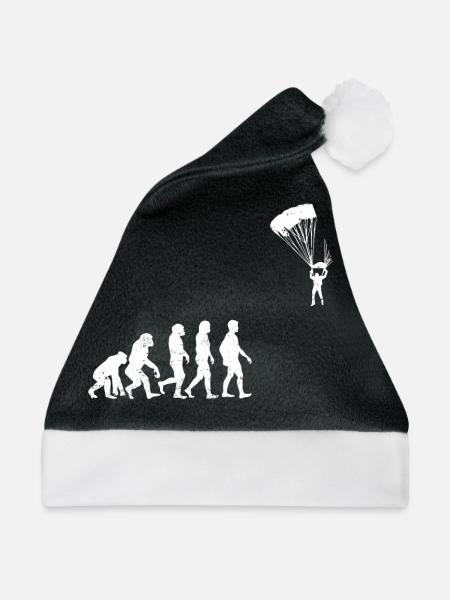 Paraglide Evolution geschenk fallschirm gleiten - Weihnachtsmütze - Schwarz/Weiß