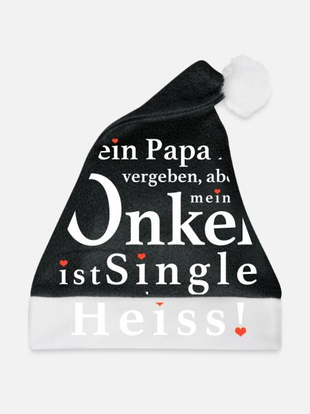 Mein Heisser Onkel Neffe Nichte - Weihnachtsmütze - Schwarz/Weiß
