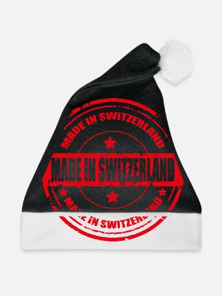 swiss made - Weihnachtsmütze - Schwarz/Weiß