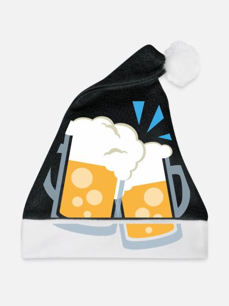 wiesn bier krüge - Weihnachtsmütze - Schwarz/Weiß