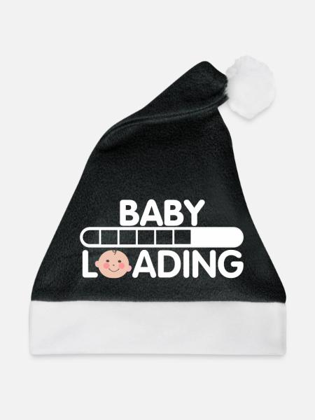 Baby wird geladen - Weihnachtsmütze - Schwarz/Weiß