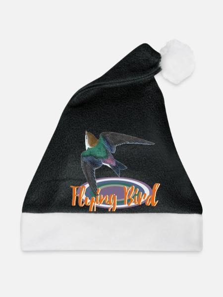 flying bird - Weihnachtsmütze - Schwarz/Weiß