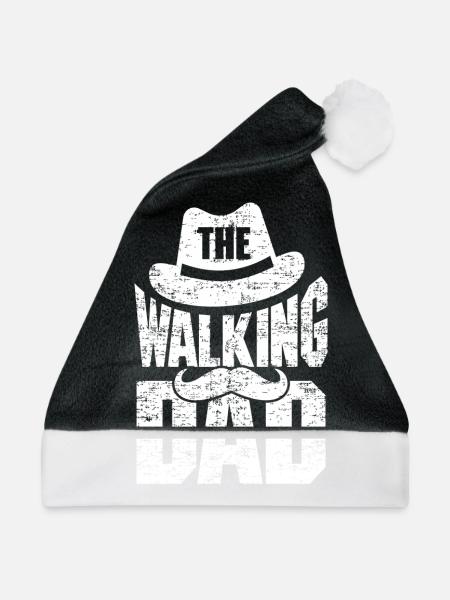 The Walking Dad - Weihnachtsmütze - Schwarz/Weiß