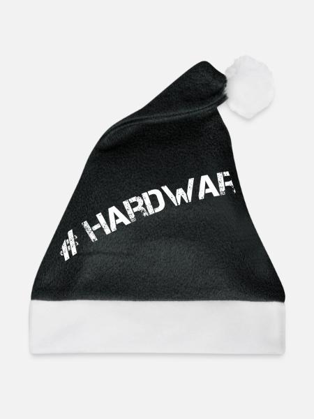 #Hardware Geschenkidee für echte Gamer!!! - Weihnachtsmütze - Schwarz/Weiß - Vorne