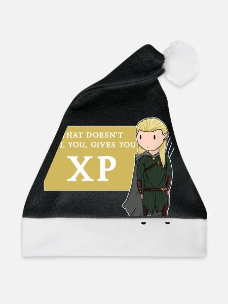 Roleplay XP - Weihnachtsmütze - Schwarz/Weiß - Vorne